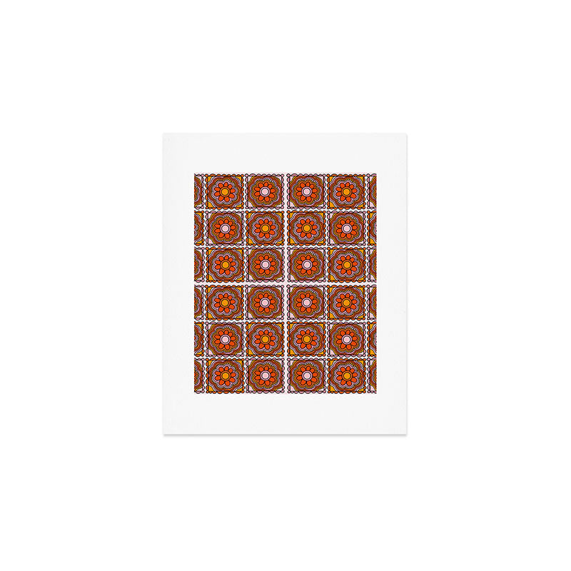 Flower Granny Square Print Art Print Gallery Image 1