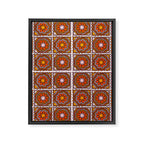 Flower Granny Square Print Framed Canvas Print Gallery Image 8