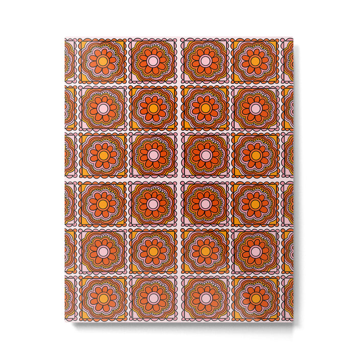 Flower Granny Square Print Metal Print Gallery Image 1