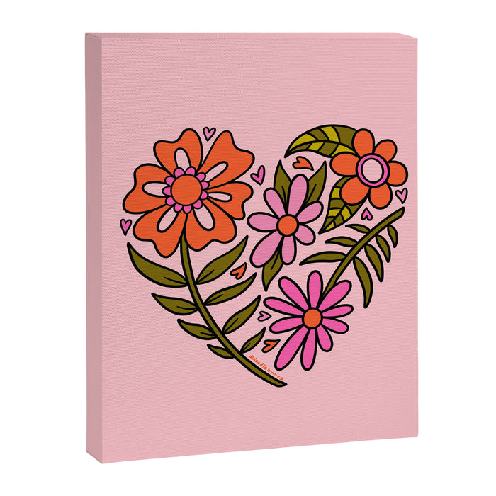 Flower Heart Canvas Print Gallery Image 1