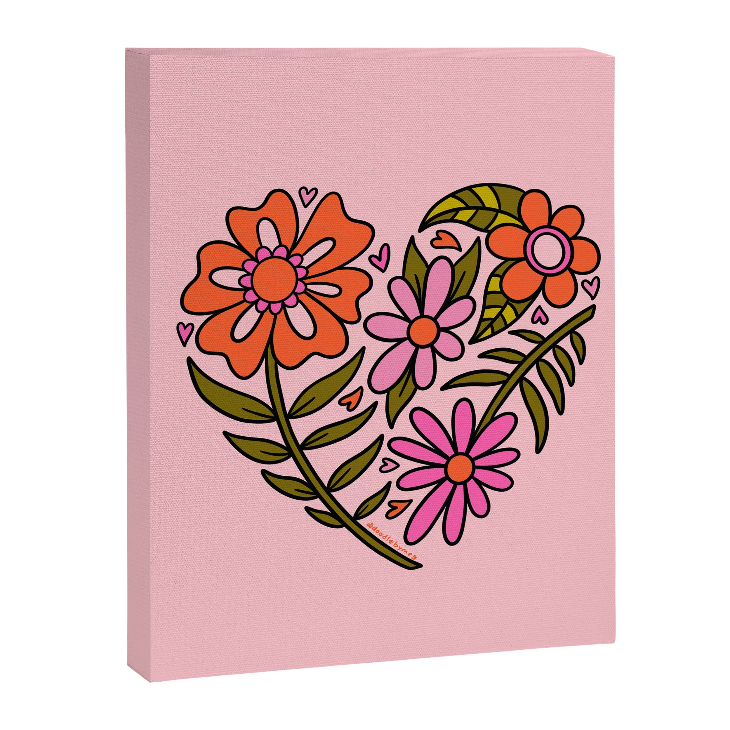 Flower Heart Canvas Print Gallery Image 8