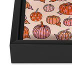 Flower Pumpkin Print Framed Canvas Print Gallery Image 3