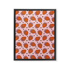 Flower Strawberry Print Framed Canvas Print Gallery Image 8