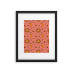 Folk Moon and Star Print Framed Art Print Gallery Image 6
