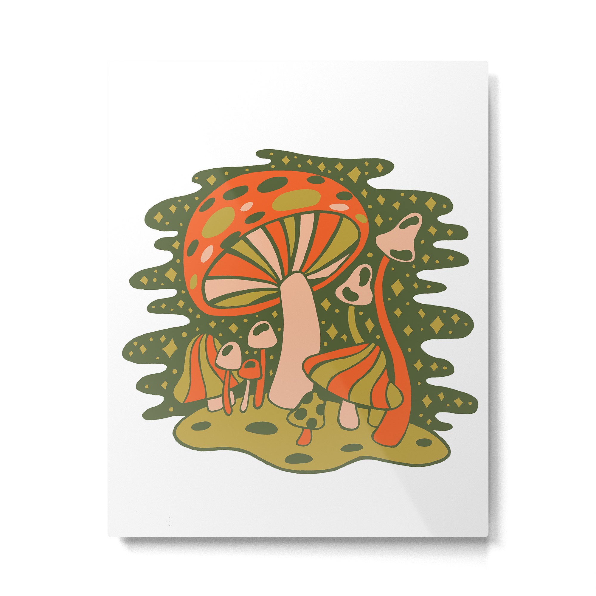 Forest of Mushrooms Metal Print Gallery Image 4