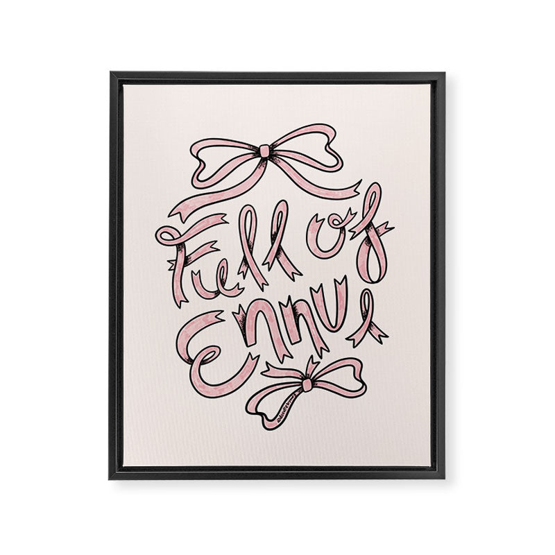 Full of Ennui Framed Canvas Print Gallery Image 6