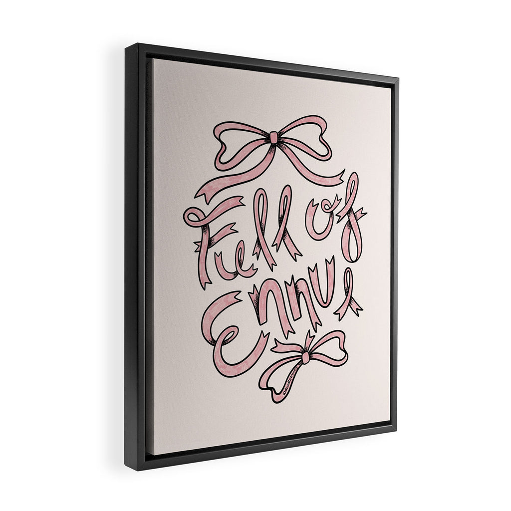 Full of Ennui Framed Canvas Print Gallery Image 2