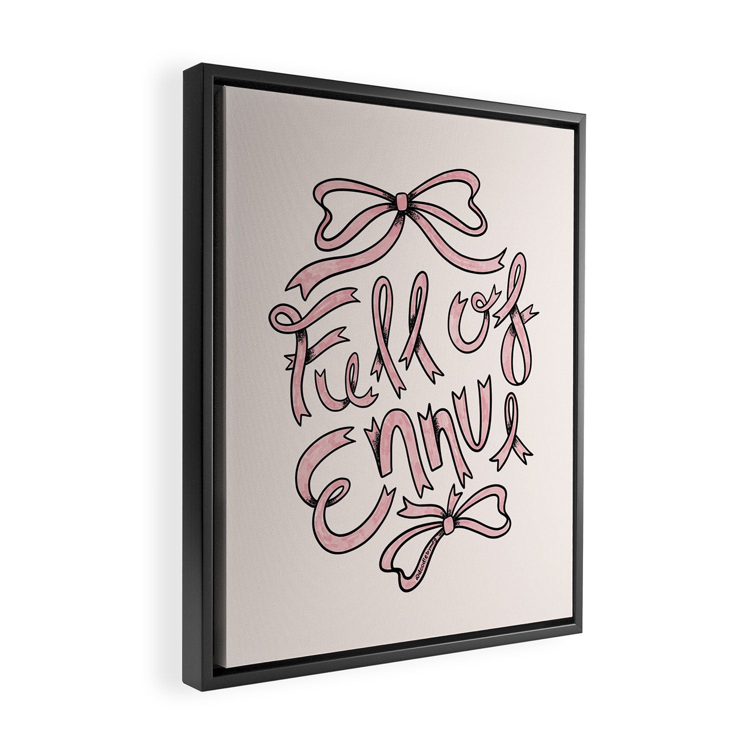 Full of Ennui Framed Canvas Print Gallery Image 2