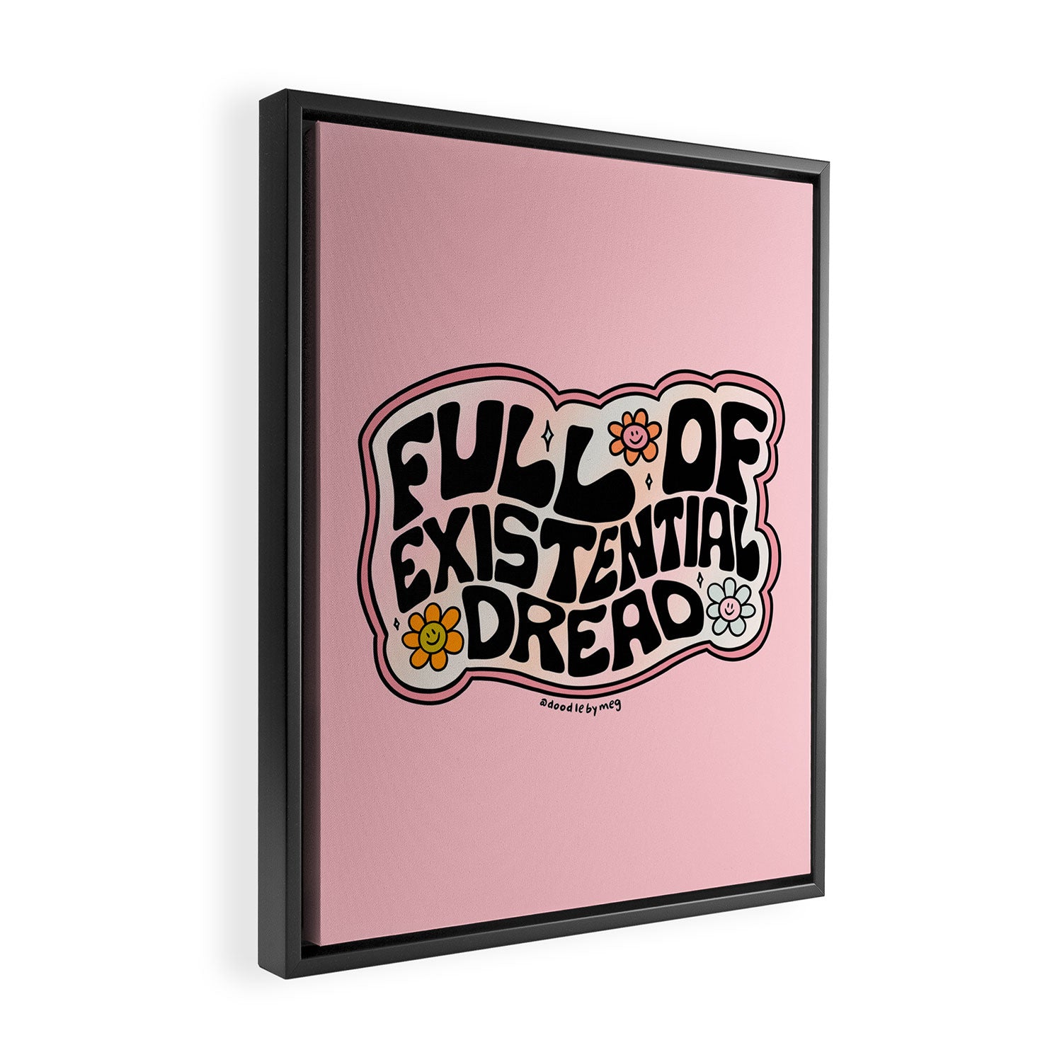 Full of Existential Dread Framed Canvas Print Gallery Image 2
