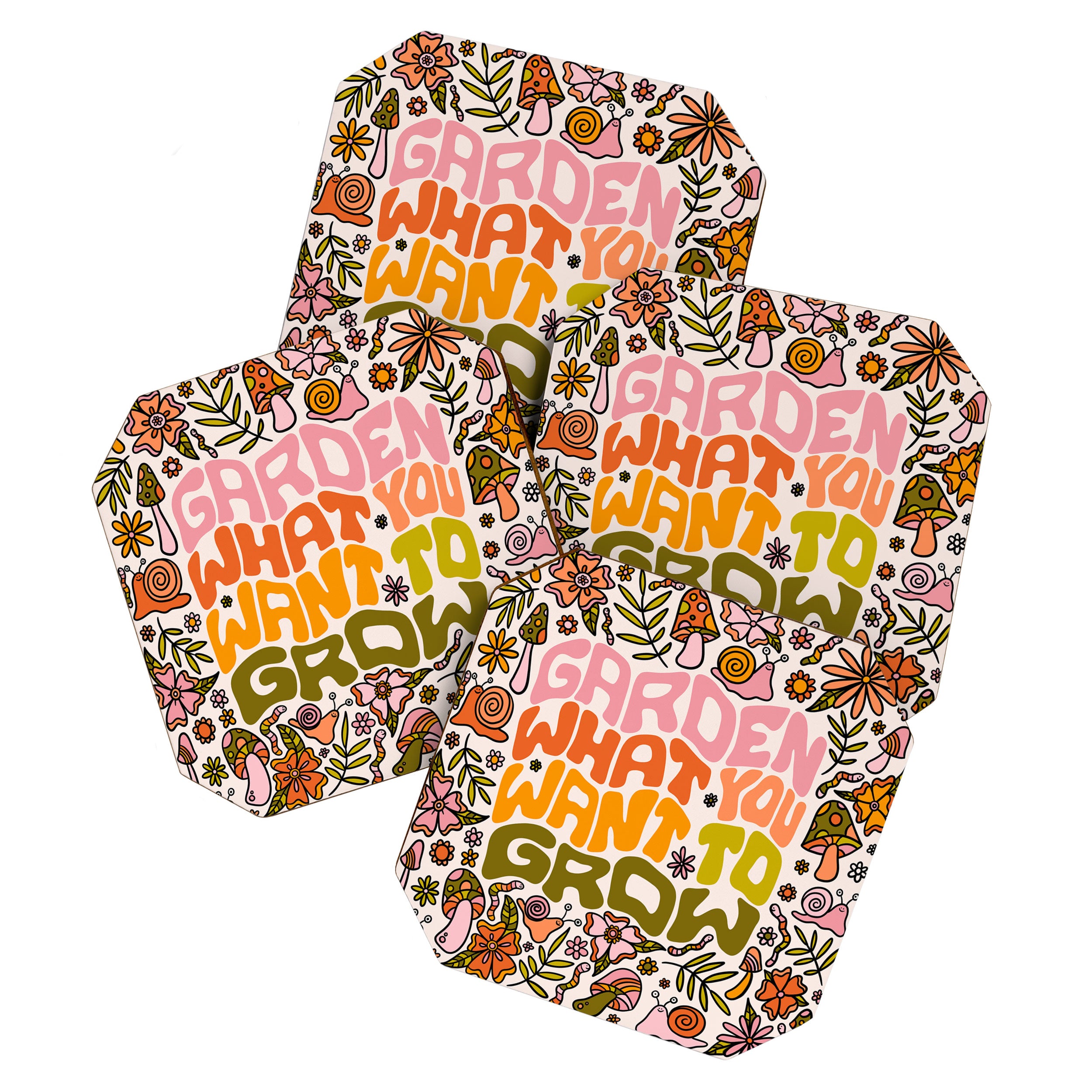 Garden What You Want to Grow Coaster Gallery Image 1