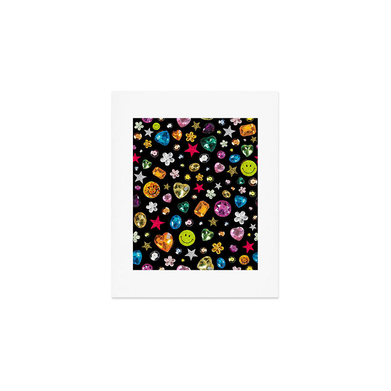 Gem Print in Black Art Print Gallery Image 1