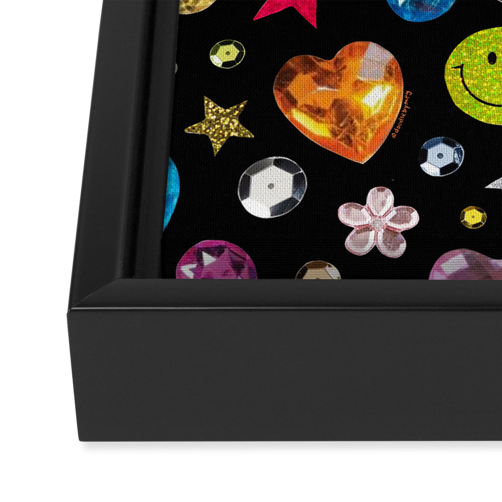 Gem Print in Black Framed Canvas Print Gallery Image 3