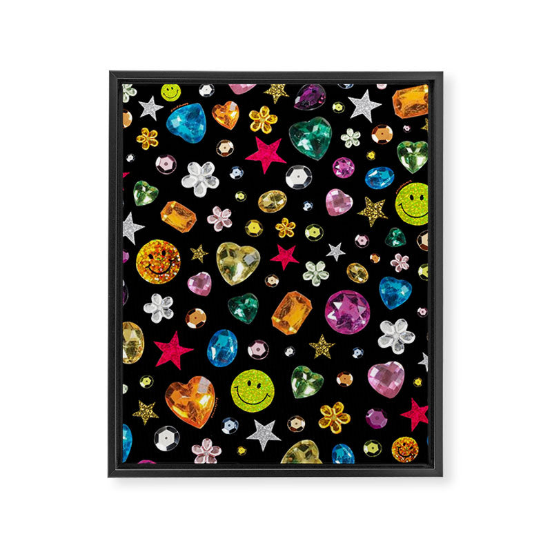 Gem Print in Black Framed Canvas Print Gallery Image 6