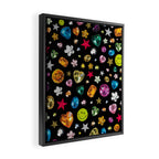 Gem Print in Black Framed Canvas Print Gallery Image 2