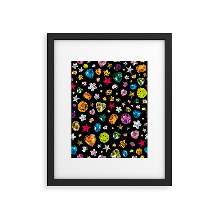 Gem Print in Black Framed Art Print Gallery Image 1