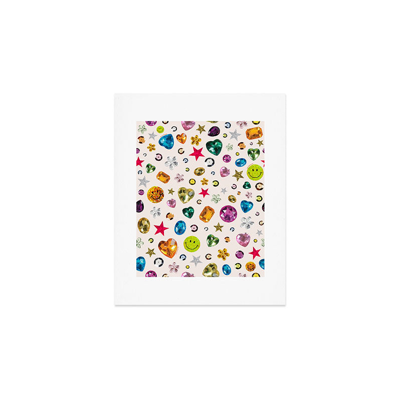 Gem Print in Cream Art Print Gallery Image 1