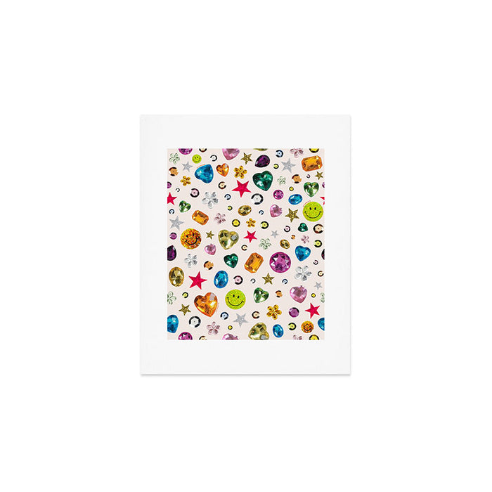Gem Print in Cream Art Print Gallery Image 1