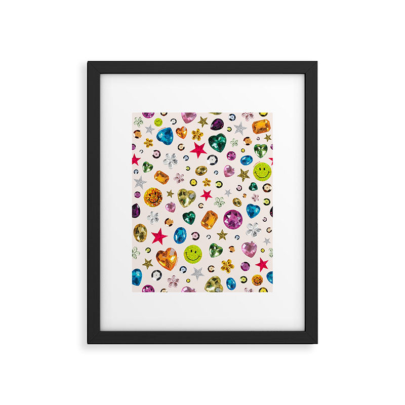 Gem Print in Cream Framed Art Print Gallery Image 5
