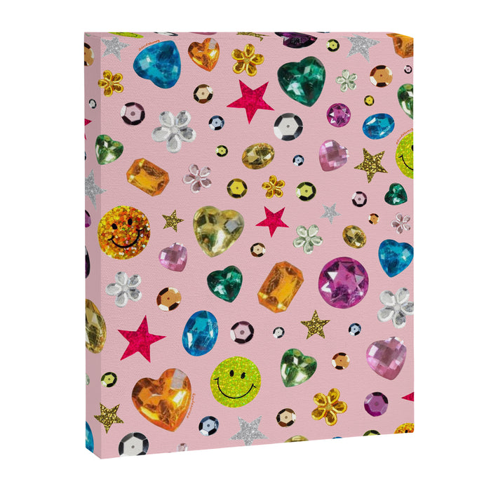Gem Print in Pink Canvas Print Gallery Image 1