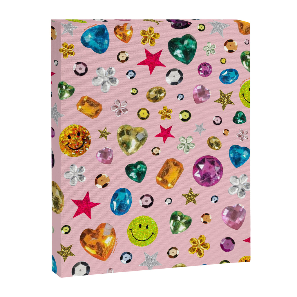 Gem Print in Pink Canvas Print Gallery Image 6