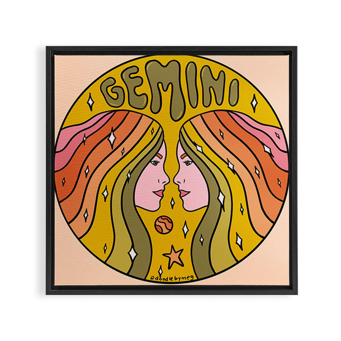 Gemini Framed Canvas Print Gallery Image 1