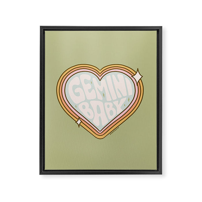Gemini Baby Framed Canvas Print Gallery Image 1