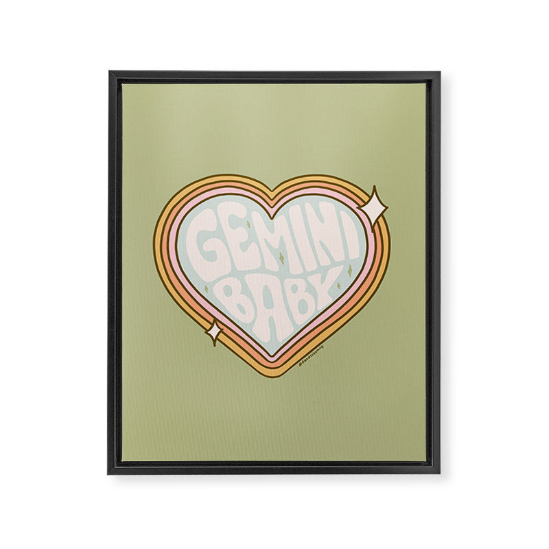 Gemini Baby Framed Canvas Print Gallery Image 8