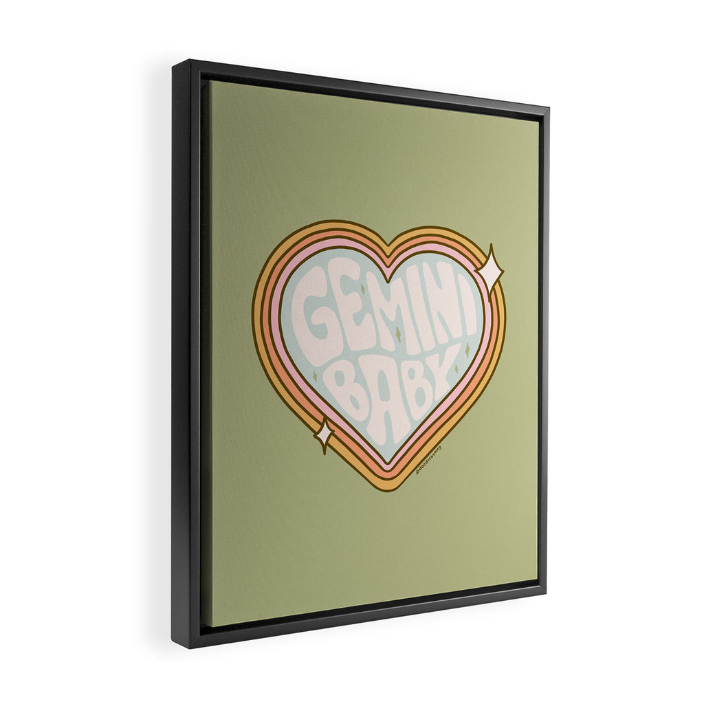 Gemini Baby Framed Canvas Print Gallery Image 2