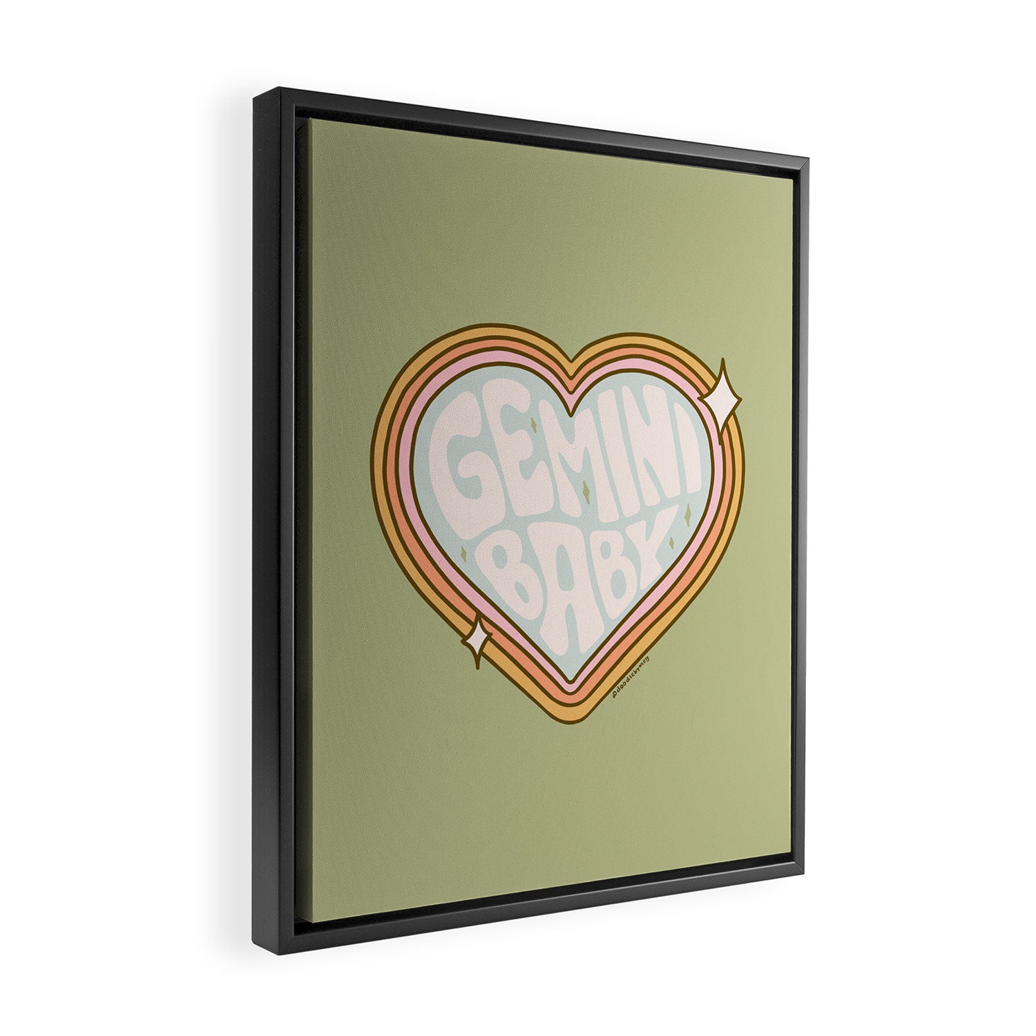 Gemini Baby Framed Canvas Print Gallery Image 2