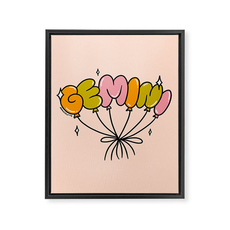 Gemini Balloons Framed Canvas Print Gallery Image 8