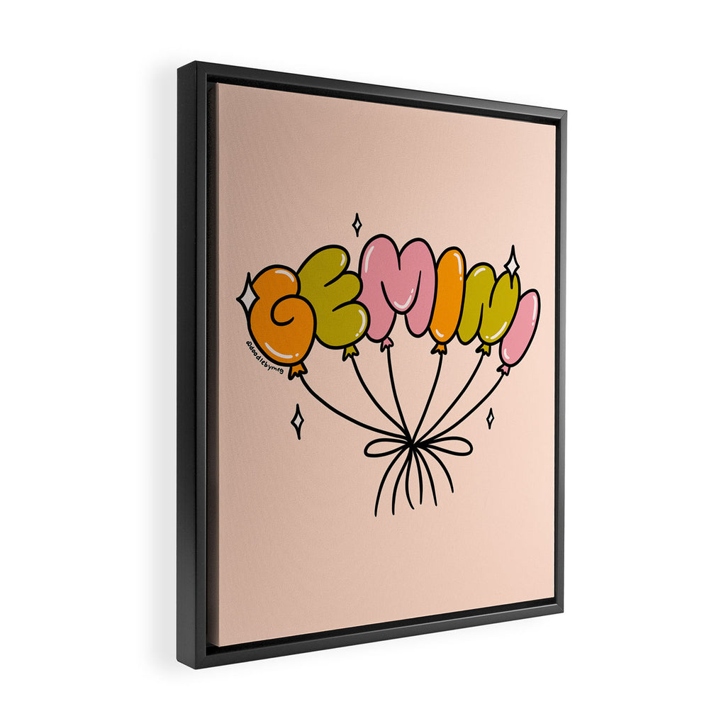 Gemini Balloons Framed Canvas Print Gallery Image 2