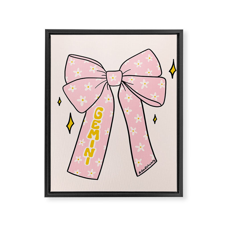 Gemini Bow Framed Canvas Print Gallery Image 8