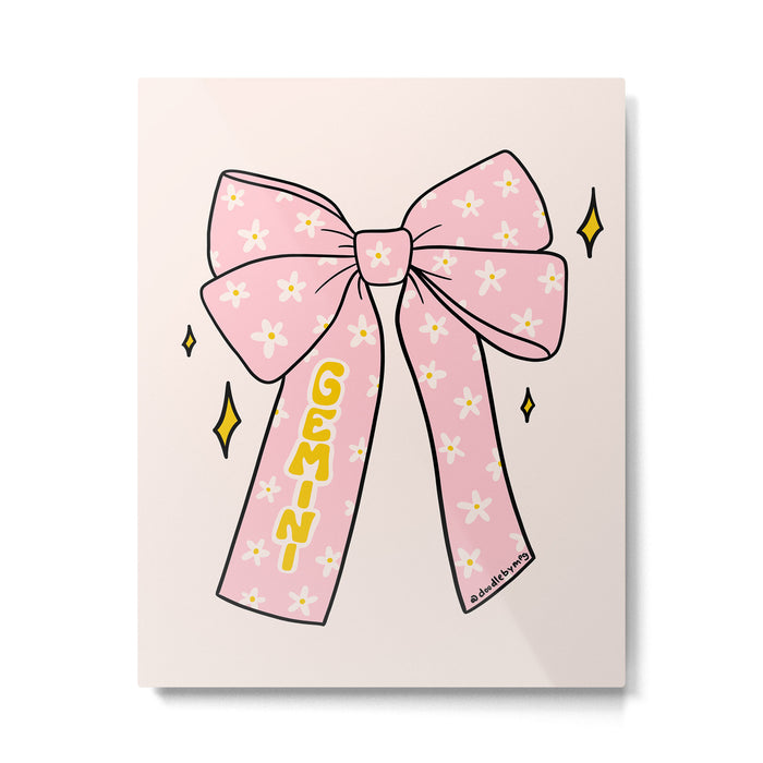 Gemini Bow Metal Print Gallery Image 1