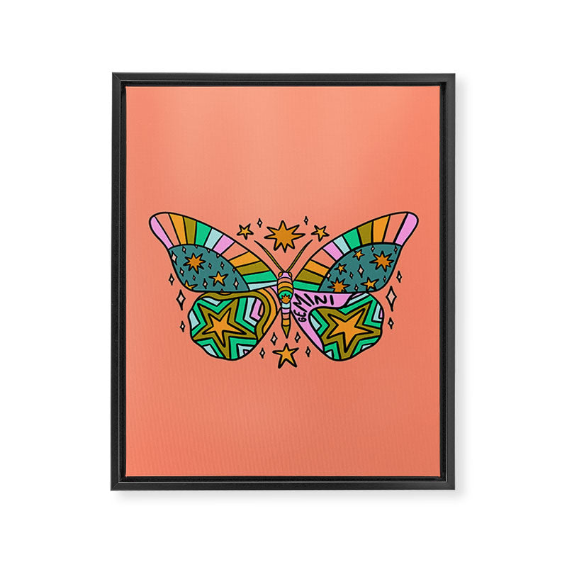 Gemini Butterfly Framed Canvas Print Gallery Image 8