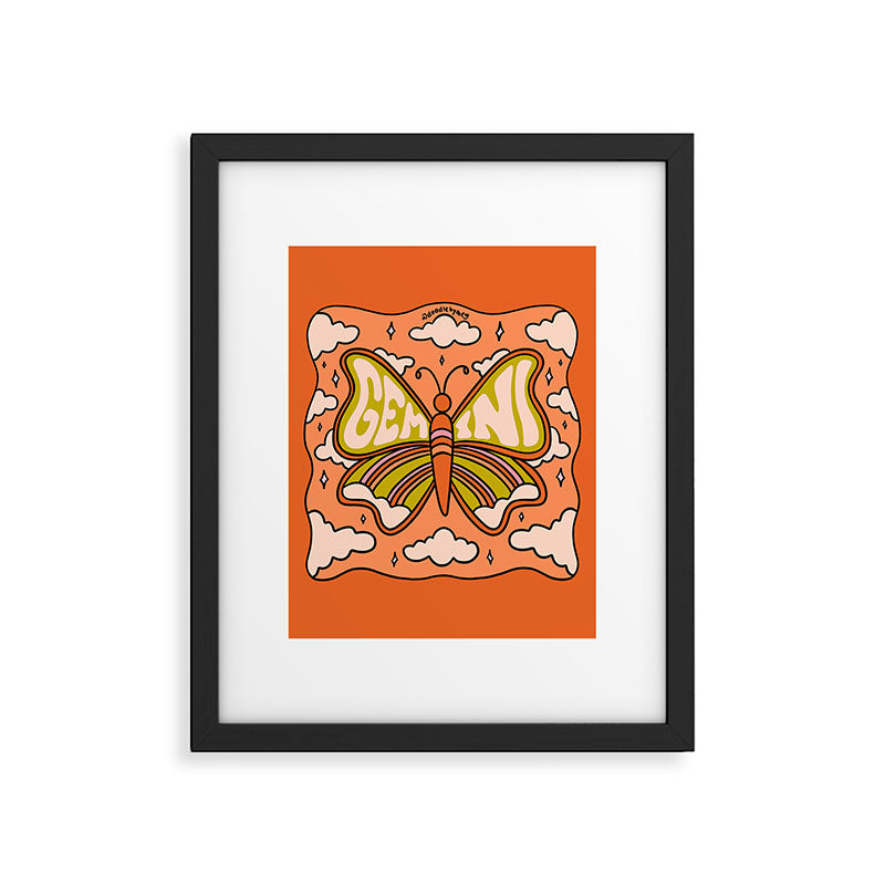 Gemini Butterfly Framed Art Print Gallery Image 4