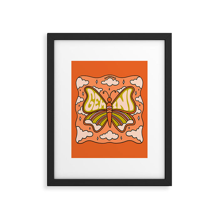 Gemini Butterfly Framed Art Print Gallery Image 1