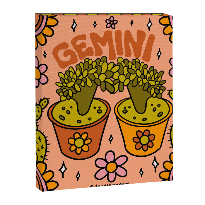 Gemini Cactus Canvas Print Gallery Image 1