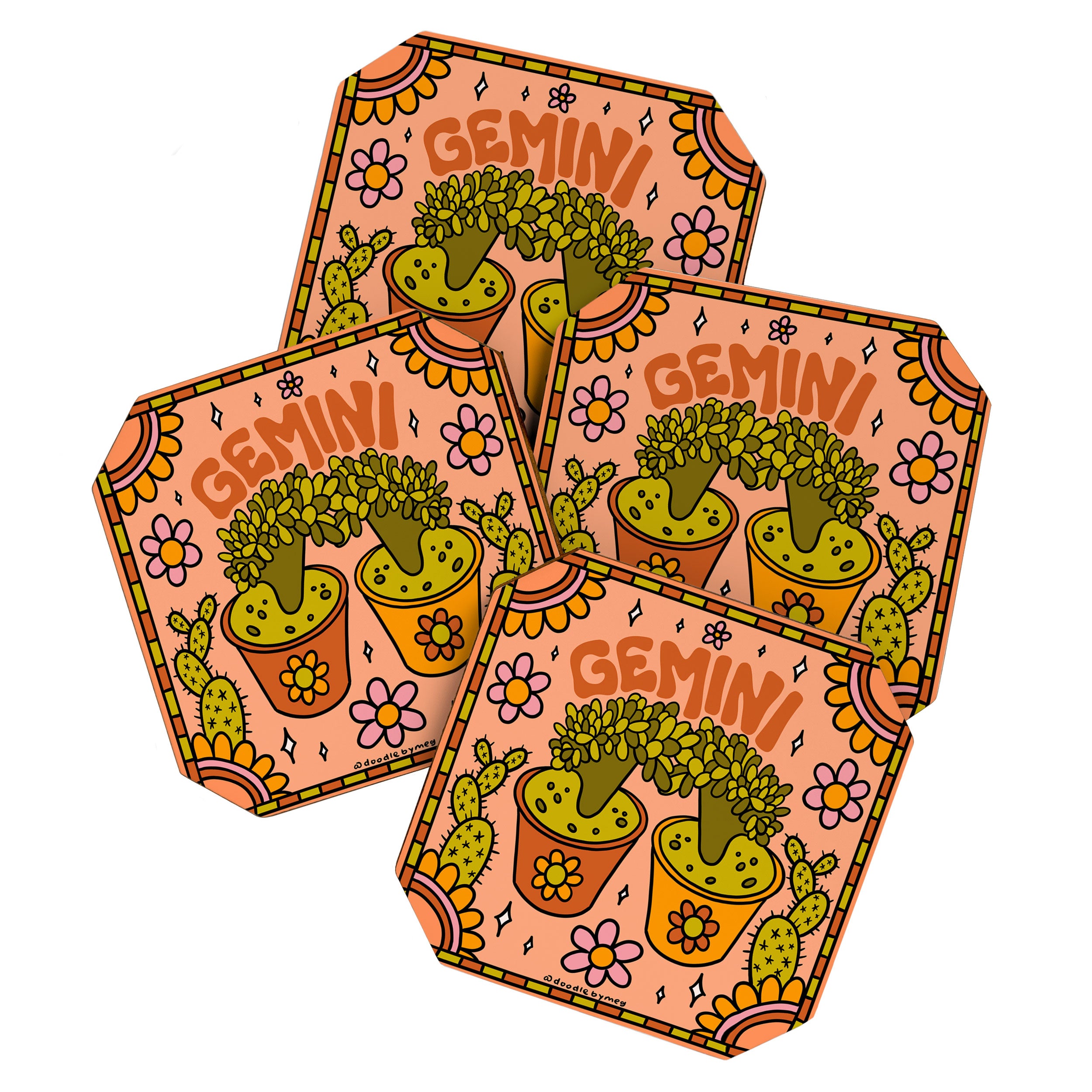 Gemini Cactus Coaster Gallery Image 1