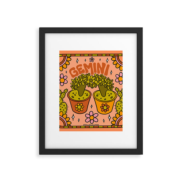 Gemini Cactus Framed Art Print Gallery Image 1