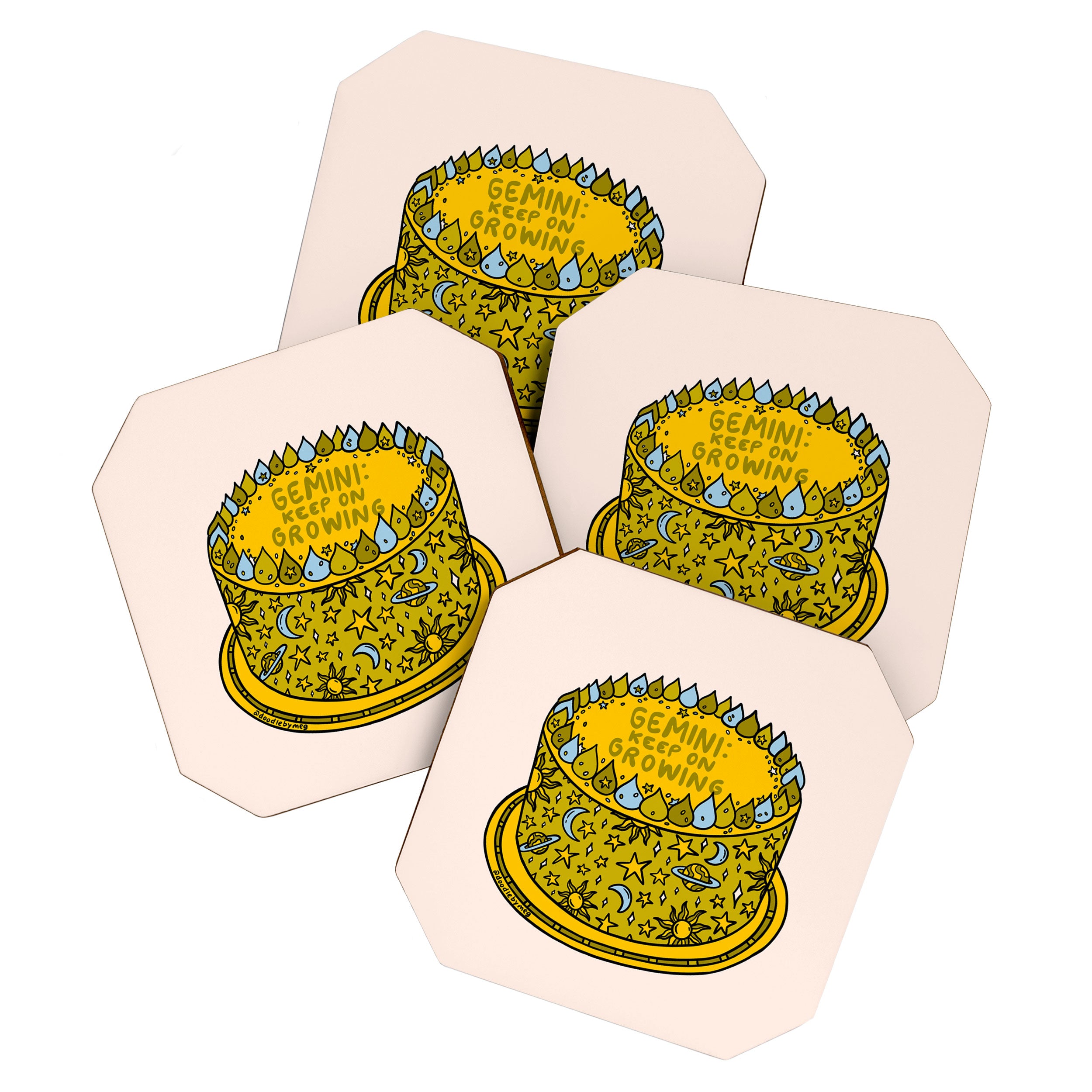 Gemini Cake Coaster Gallery Image 1