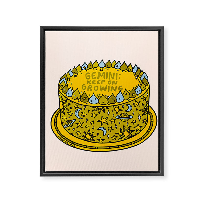 Gemini Cake Framed Canvas Print Gallery Image 8