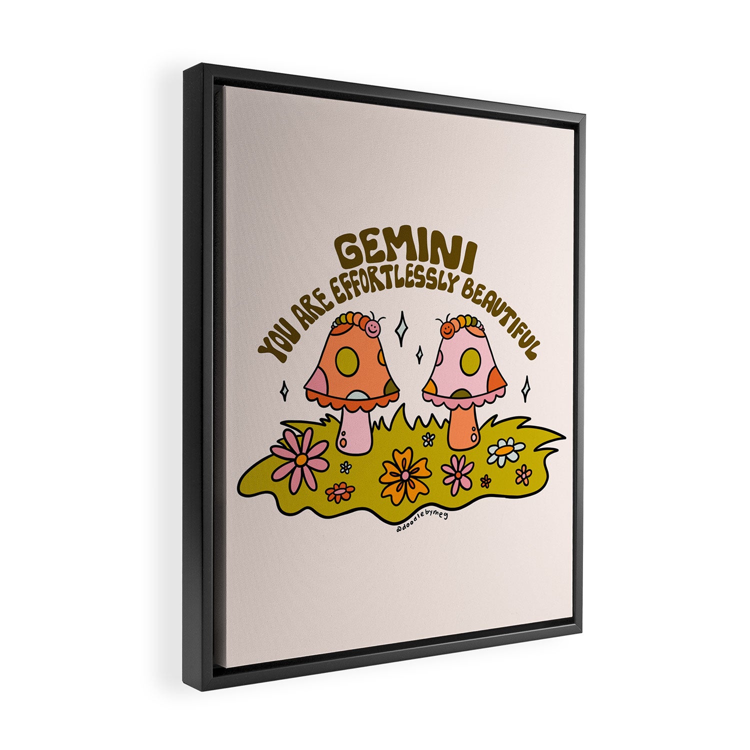 Gemini Caterpillar Framed Canvas Print Gallery Image 2