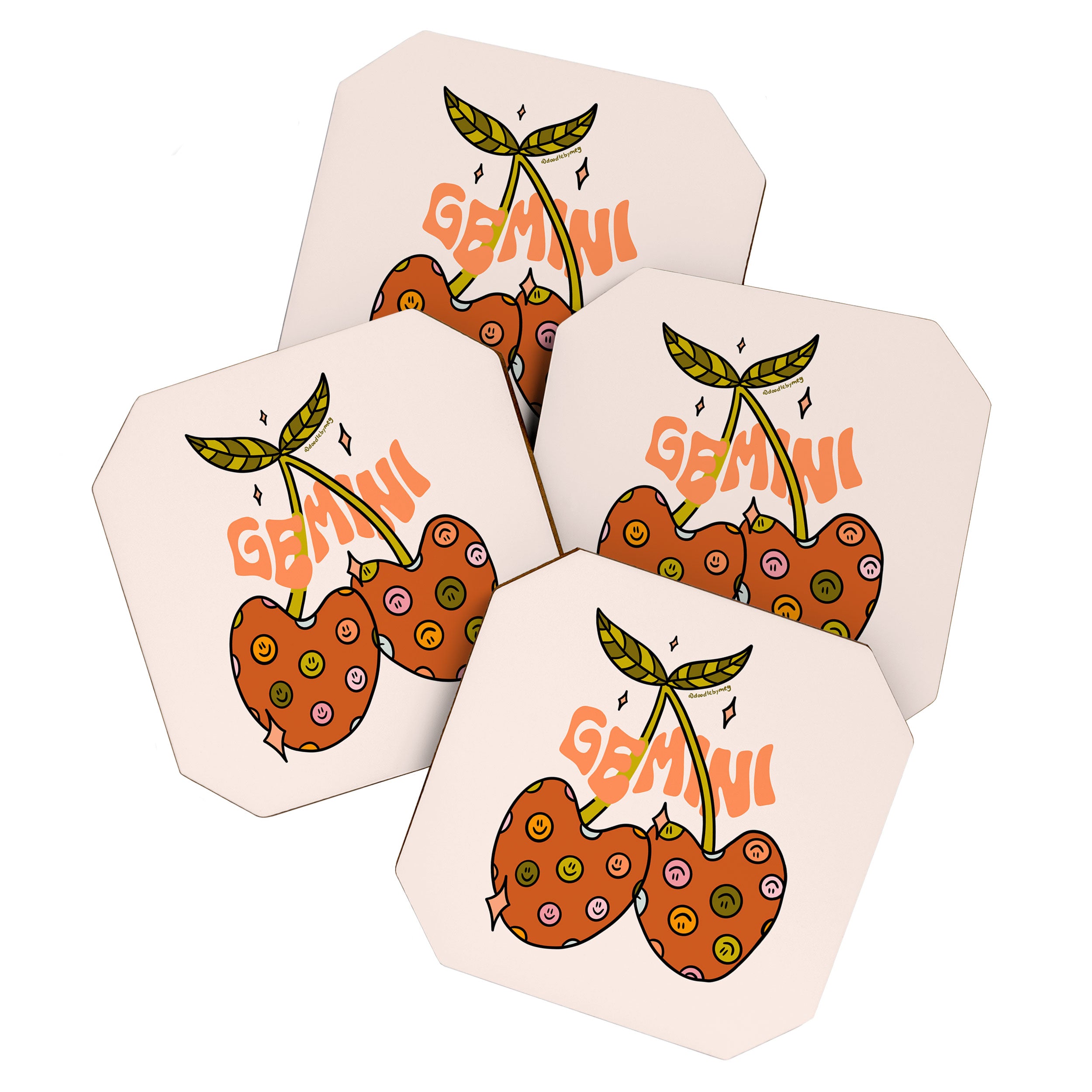 Gemini Cherries Coaster Gallery Image 1