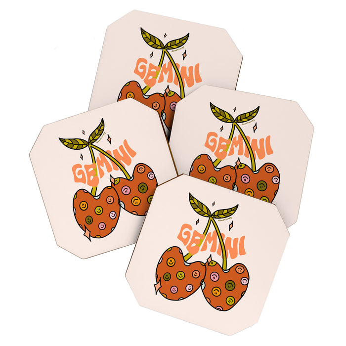 Gemini Cherries Coaster Gallery Image 1