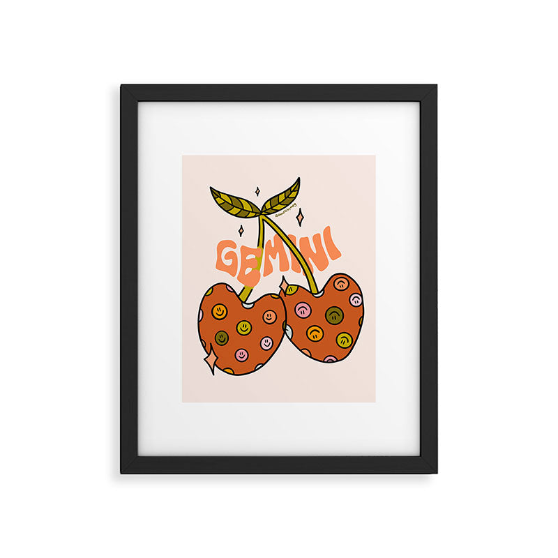 Gemini Cherries Framed Art Print Gallery Image 6