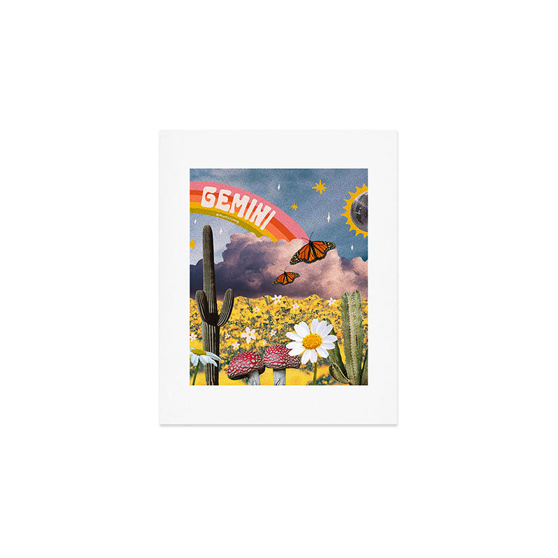 Gemini Collage Art Print Gallery Image 1