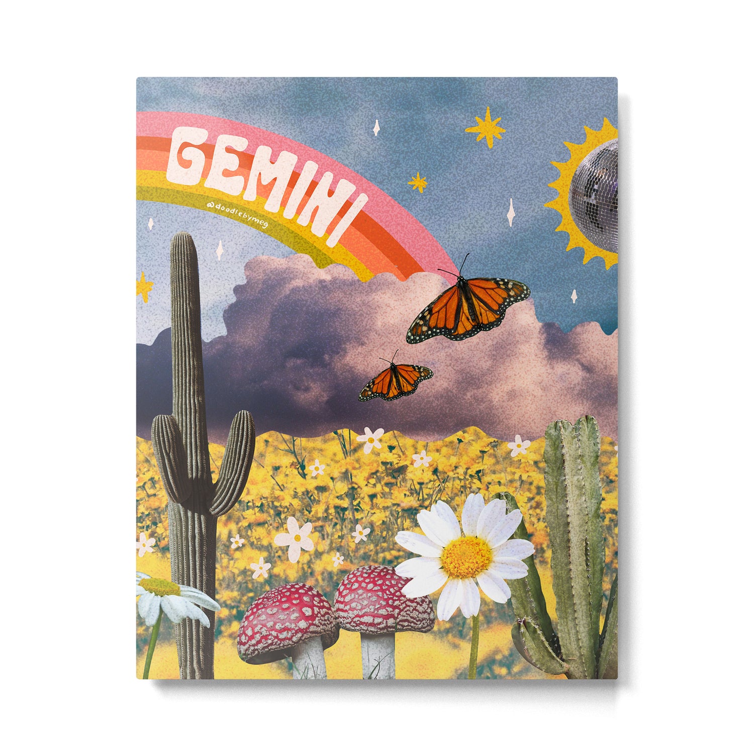 Gemini Collage Metal Print Gallery Image 6