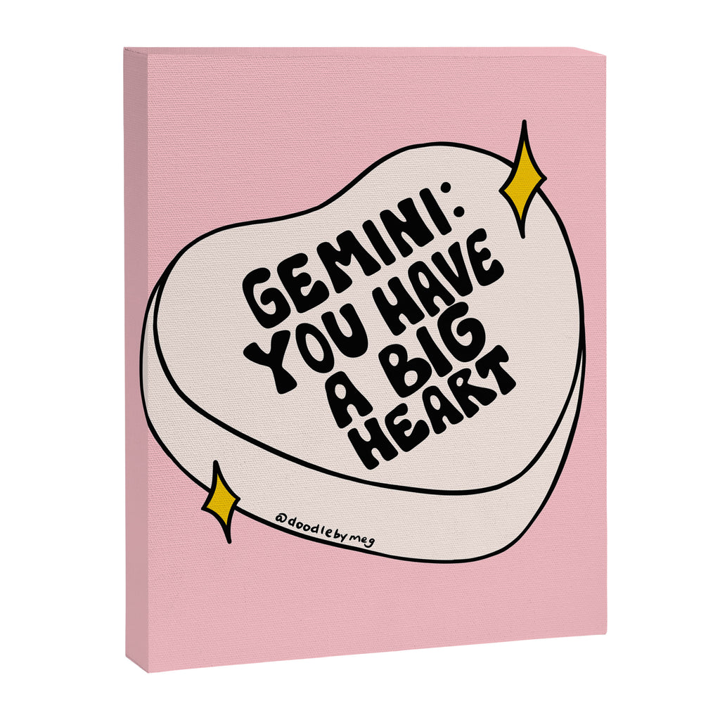 Gemini Conversation Heart Canvas Print Gallery Image 8