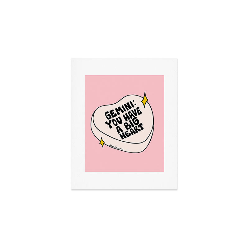 Gemini Conversation Heart Art Print Gallery Image 1