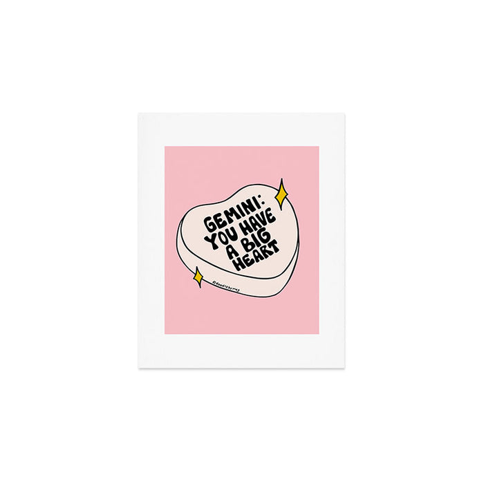 Gemini Conversation Heart Art Print Gallery Image 1